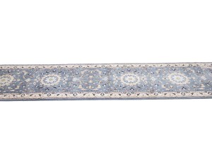 Blue-gray Classic 2'6X12 Nain Persian Runner Rug