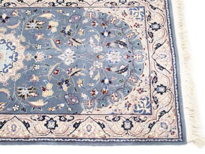 Blue-gray Classic 2'6X12 Nain Persian Runner Rug