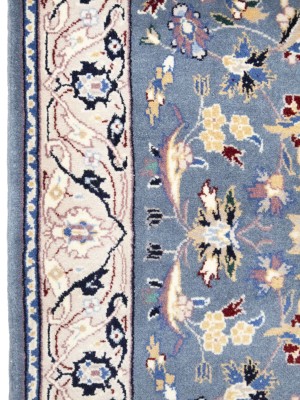 Blue-gray Classic 2'6X12 Nain Persian Runner Rug