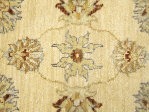 Beige Floral 3X12 Peshawar Pakistan Oriental Runner Rug