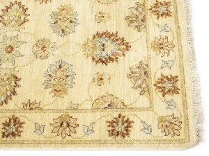 Beige Floral 3X12 Peshawar Pakistan Oriental Runner Rug