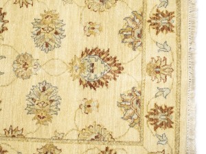 Beige Floral 3X12 Peshawar Pakistan Oriental Runner Rug