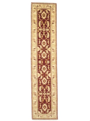 Red Floral 3X12 Peshawar Pakistan Oriental Runner Rug