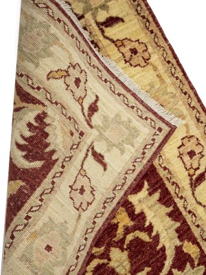 Red Floral 3X12 Peshawar Pakistan Oriental Runner Rug