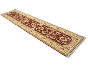 Red Floral 3X12 Peshawar Pakistan Oriental Runner Rug
