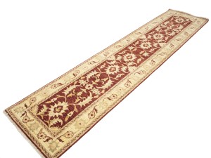 Red Floral 3X12 Peshawar Pakistan Oriental Runner Rug