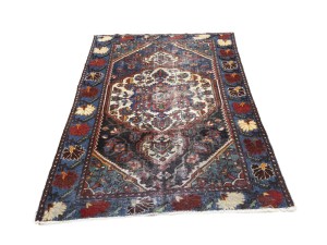 Semi Antique Floral Tribal 4X6 Hamedan Persian Rug