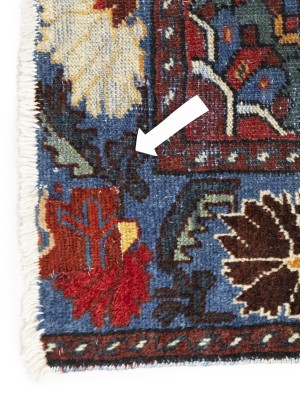 Semi Antique Floral Tribal 4X6 Hamedan Persian Rug