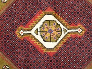 Khaki Floral Tribal 2X3 Hamedan Persian Rug