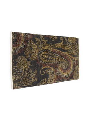 Charcoal Tribal Floral 2X3 Modern Oriental Rug