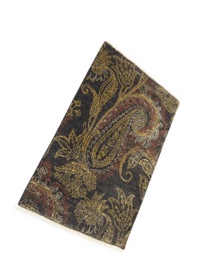 Charcoal Tribal Floral 2X3 Modern Oriental Rug