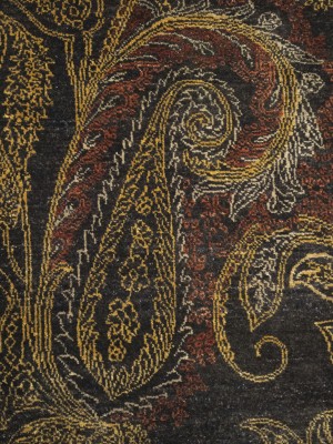 Charcoal Tribal Floral 2X3 Modern Oriental Rug