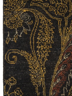 Charcoal Tribal Floral 2X3 Modern Oriental Rug
