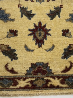 Cream Floral Chobi Peshawar 2X2'6 Pakistan Oriental Rug
