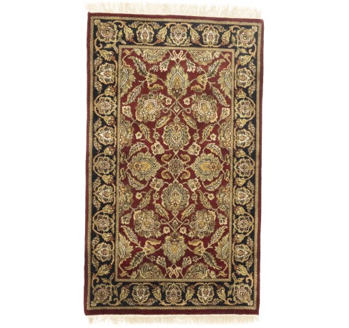 Red Floral Classic 3X5 Agra Jaipur Oriental Rug