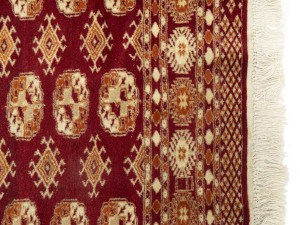 Vintage Red Tribal 4X6 Turkoman Bokhara Oriental Rug