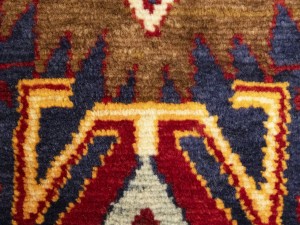 Vintage Purple-navy Floral Tribal 4'4X8 Hamedan Persian Rug