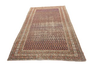 Antique Orange-red Tribal 5X9'7 Malayer Persian Runner Rug
