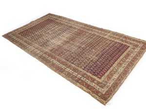 Antique Orange-red Tribal 5X9'7 Malayer Persian Runner Rug