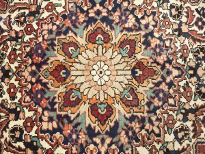 Vintage Red Floral 9'8X12'6 Bakhtiari Persian Rug