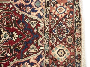 Vintage Red Floral 9'8X12'6 Bakhtiari Persian Rug