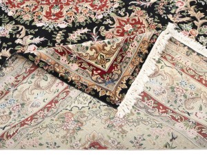 Black Floral Classic 9X12 Royal Pakistan Oriental Rug