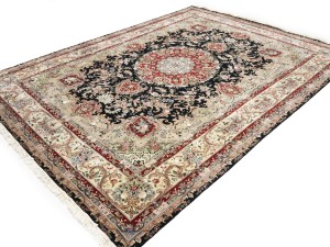 Black Floral Classic 9X12 Royal Pakistan Oriental Rug