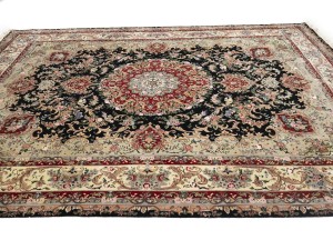 Black Floral Classic 9X12 Royal Pakistan Oriental Rug