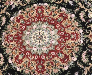 Black Floral Classic 9X12 Royal Pakistan Oriental Rug