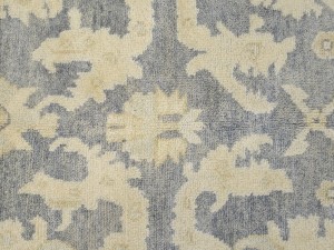 Gray Floral 9X12 Oushak Oriental Rug