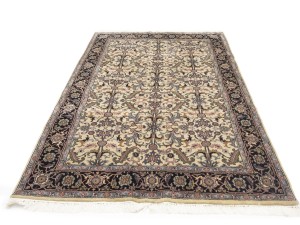 Red Floral 5'8X8'7 Indo-Kashan Oriental Rug