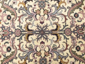 Red Floral 5'8X8'7 Indo-Kashan Oriental Rug