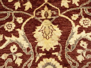 Rusty Maroon Floral Chobi Peshawar 5X8 Pakistan Oriental Rug