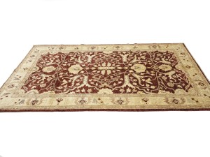 Rusty Maroon Floral Chobi Peshawar 5X8 Pakistan Oriental Rug