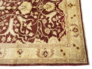 Rusty Maroon Floral Chobi Peshawar 5X8 Pakistan Oriental Rug