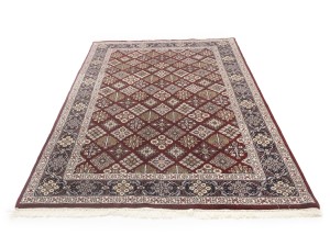 Red Floral 6X9 Indo-Kashan Oriental Rug