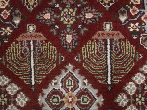 Red Floral 6X9 Indo-Kashan Oriental Rug