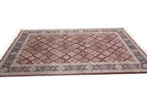 Red Floral 6X9 Indo-Kashan Oriental Rug