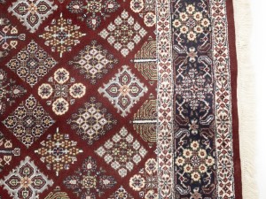 Red Floral 6X9 Indo-Kashan Oriental Rug