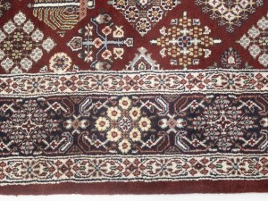 Red Floral 6X9 Indo-Kashan Oriental Rug