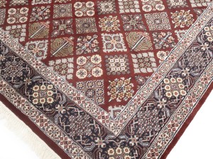 Red Floral 6X9 Indo-Kashan Oriental Rug
