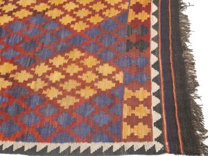 Multicolored Geometric Tribal 6'6X9'9 Kilim Afghan Oriental Rug