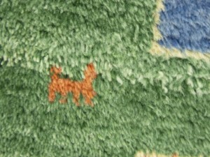 Green Tribal 2'6X4 Indo-Gabbeh Oriental Rug