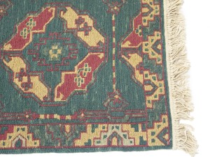 Green Tribal Kelim 2X8 Sumak Persian Runner Rug