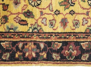 Golden Beige Floral 2'6X12 Oushak Oriental Runner Rug