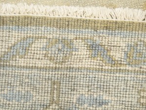 Cream Floral Oushak 3X11'5 Turkish Oriental Runner Rug