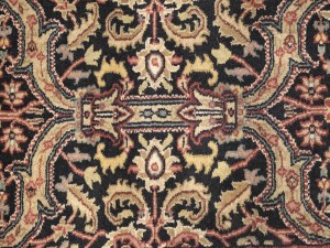 Black Floral Classic 3X12 Agra Jaipur Oriental Runner Rug