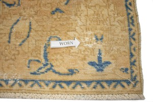 Antique Traditional Muted Beige 9X12 Tabriz Persian Rug