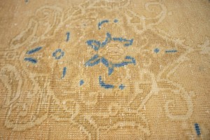 Antique Traditional Muted Beige 9X12 Tabriz Persian Rug
