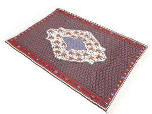 Multicolored Floral Tribal 4X5 Kilim Afghan Oriental Rug